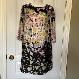 Mng Collection Multicolor Floral Long Sleeve Dress XS 2 Light